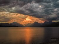 Dusk View From Western Tip Of Lake McDonald